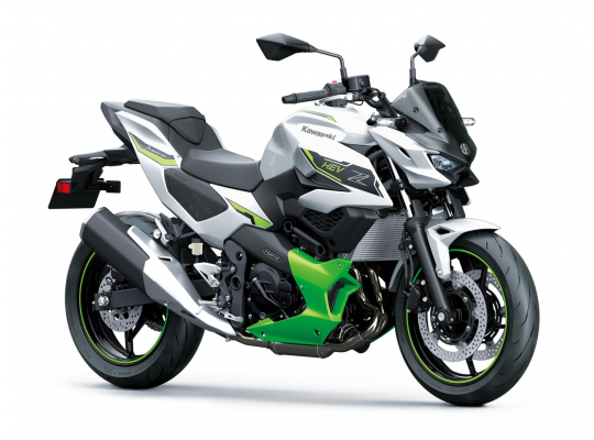 Мотоцикл KAWASAKI Z7 Hybrid (Metallic Bright Silver / Metallic Matte Lime Green / Ebony) 2025